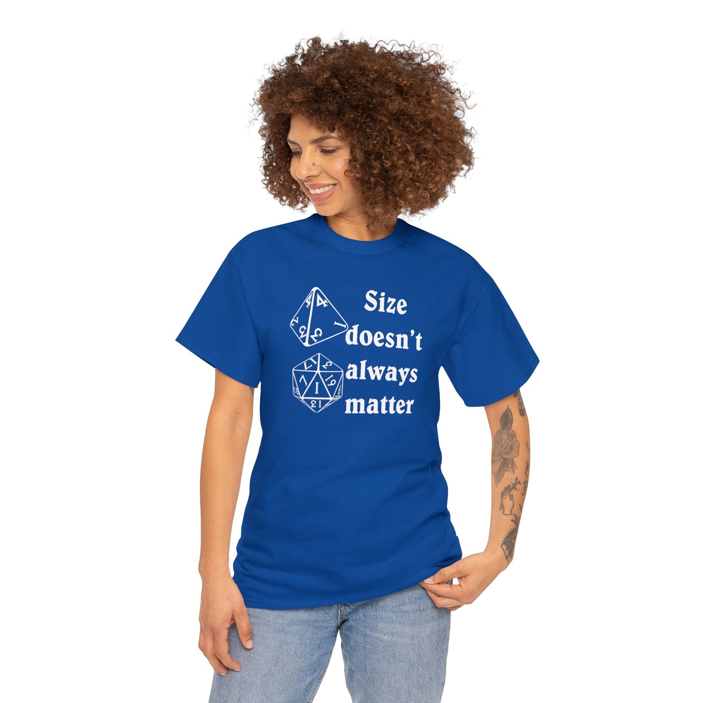 Size doen't always matter Unisex Heavy Cotton Tee