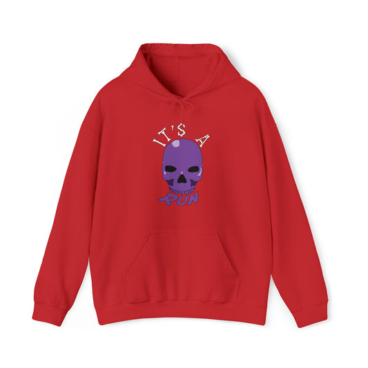 It's a purple skull run Unisex Heavy Blend™ Hooded Sweatshirt