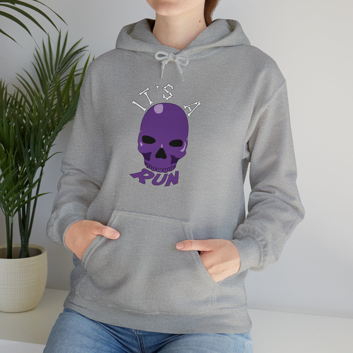 It's a purple skull run Unisex Heavy Blend™ Hooded Sweatshirt