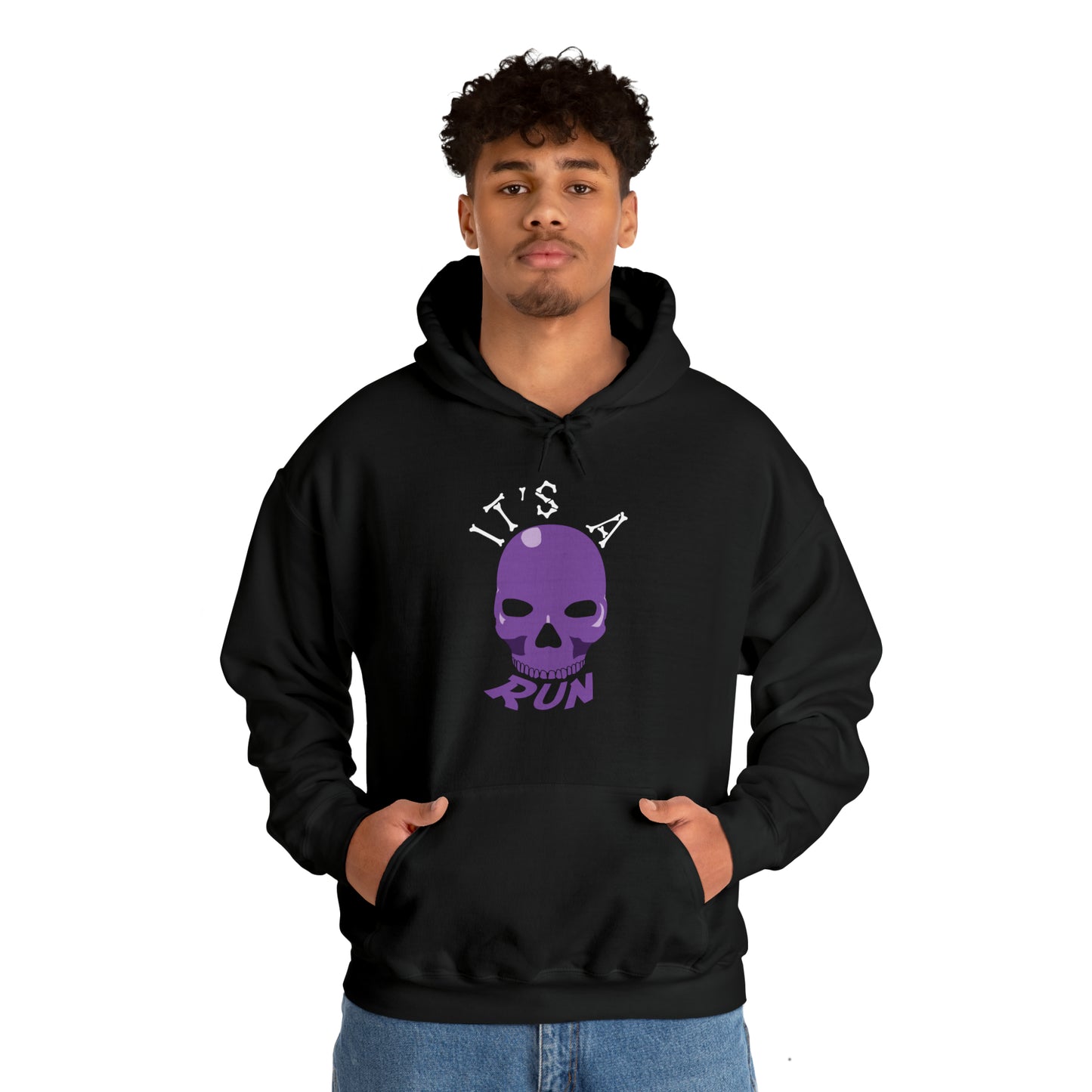 It's a purple skull run Unisex Heavy Blend™ Hooded Sweatshirt