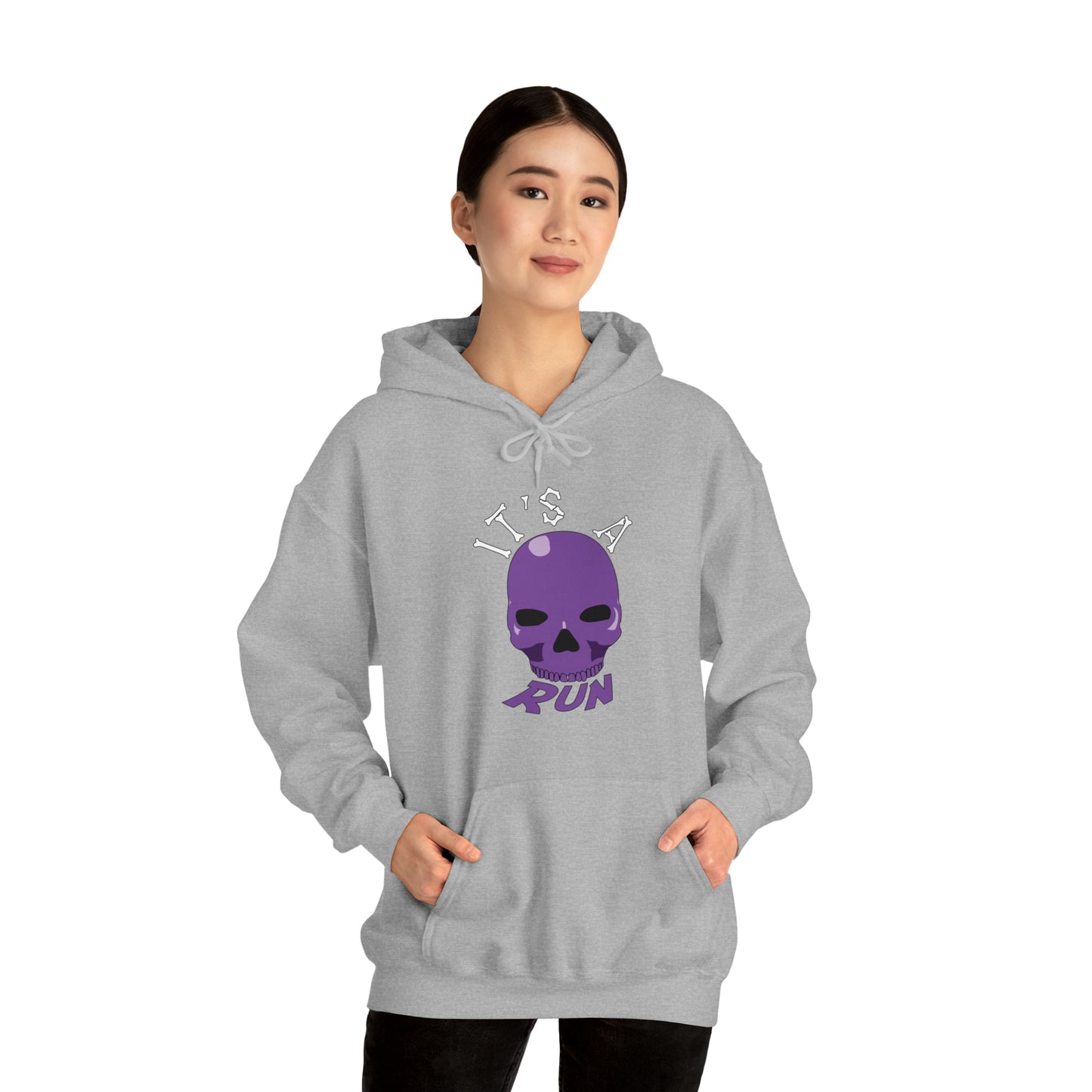 It's a purple skull run Unisex Heavy Blend™ Hooded Sweatshirt