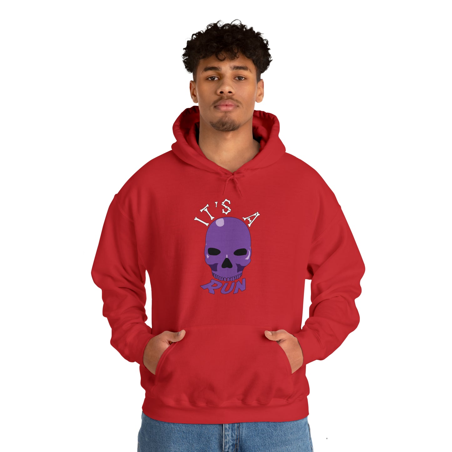 It's a purple skull run Unisex Heavy Blend™ Hooded Sweatshirt