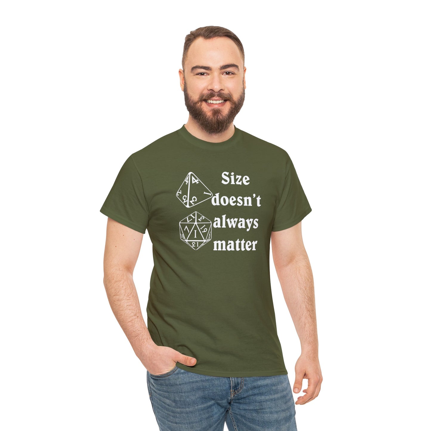 Size doen't always matter Unisex Heavy Cotton Tee