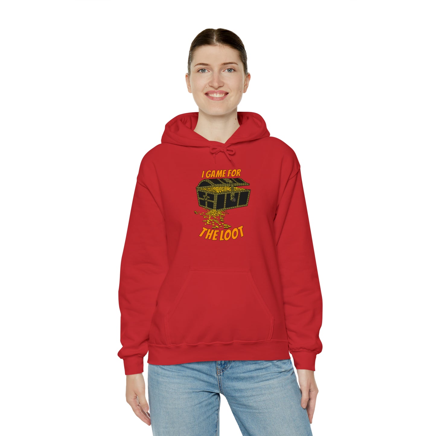 I game for the loot Unisex Heavy Blend™ Hooded Sweatshirt