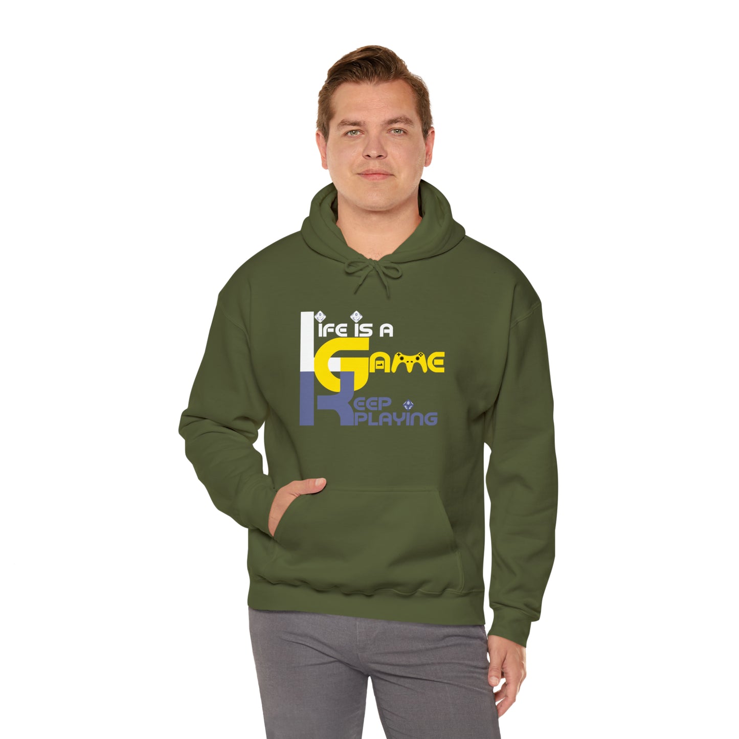 Life is a game Unisex Heavy Blend™ Hooded Sweatshirt