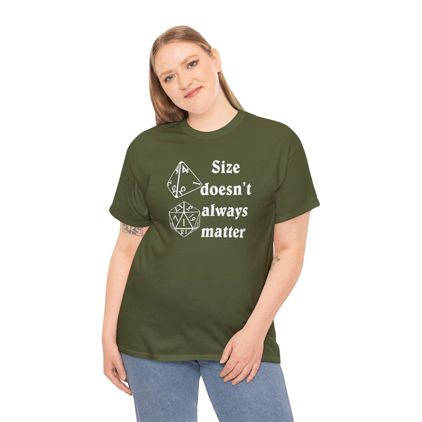 Size doen't always matter Unisex Heavy Cotton Tee