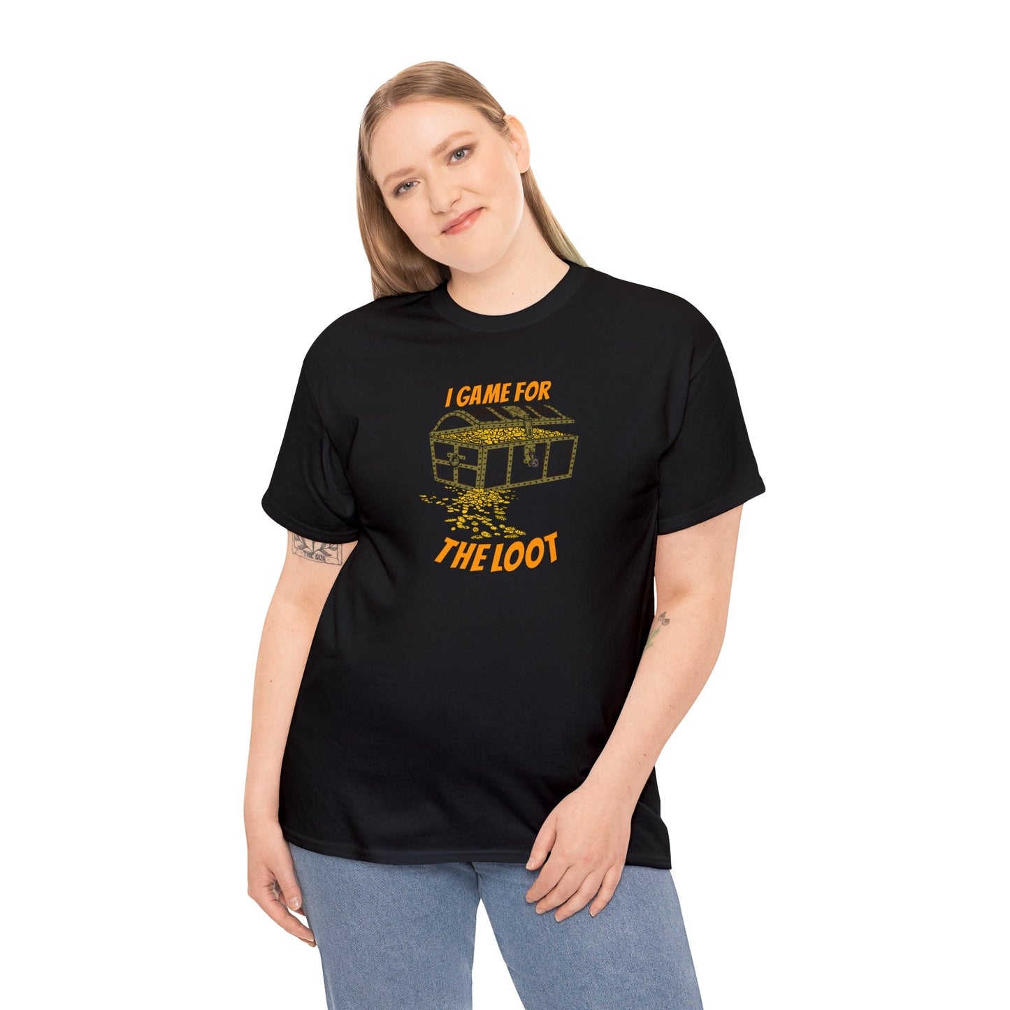 I game for the loot Unisex Heavy Cotton Tee