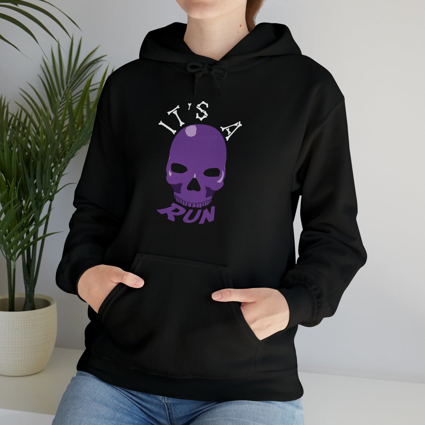 It's a purple skull run Unisex Heavy Blend™ Hooded Sweatshirt