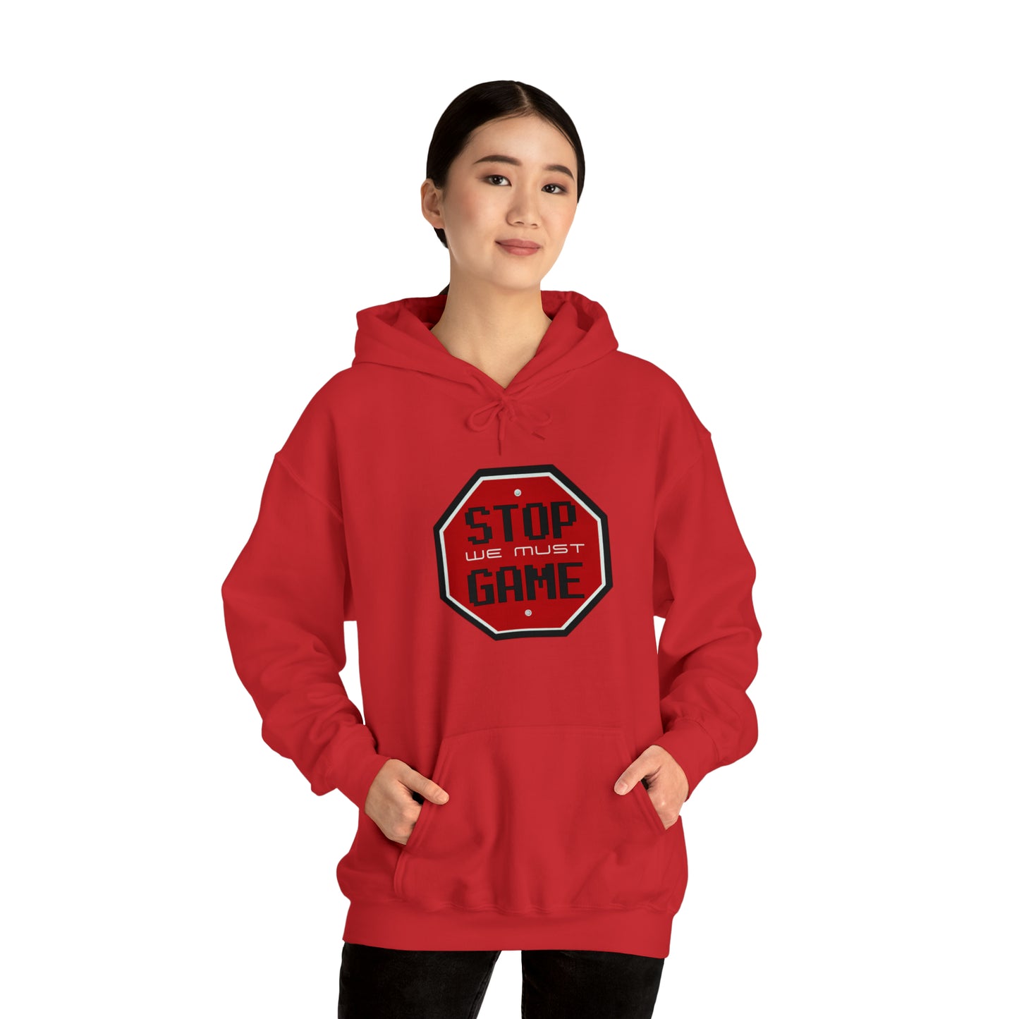 Stop we must game Unisex Heavy Blend™ Hooded Sweatshirt