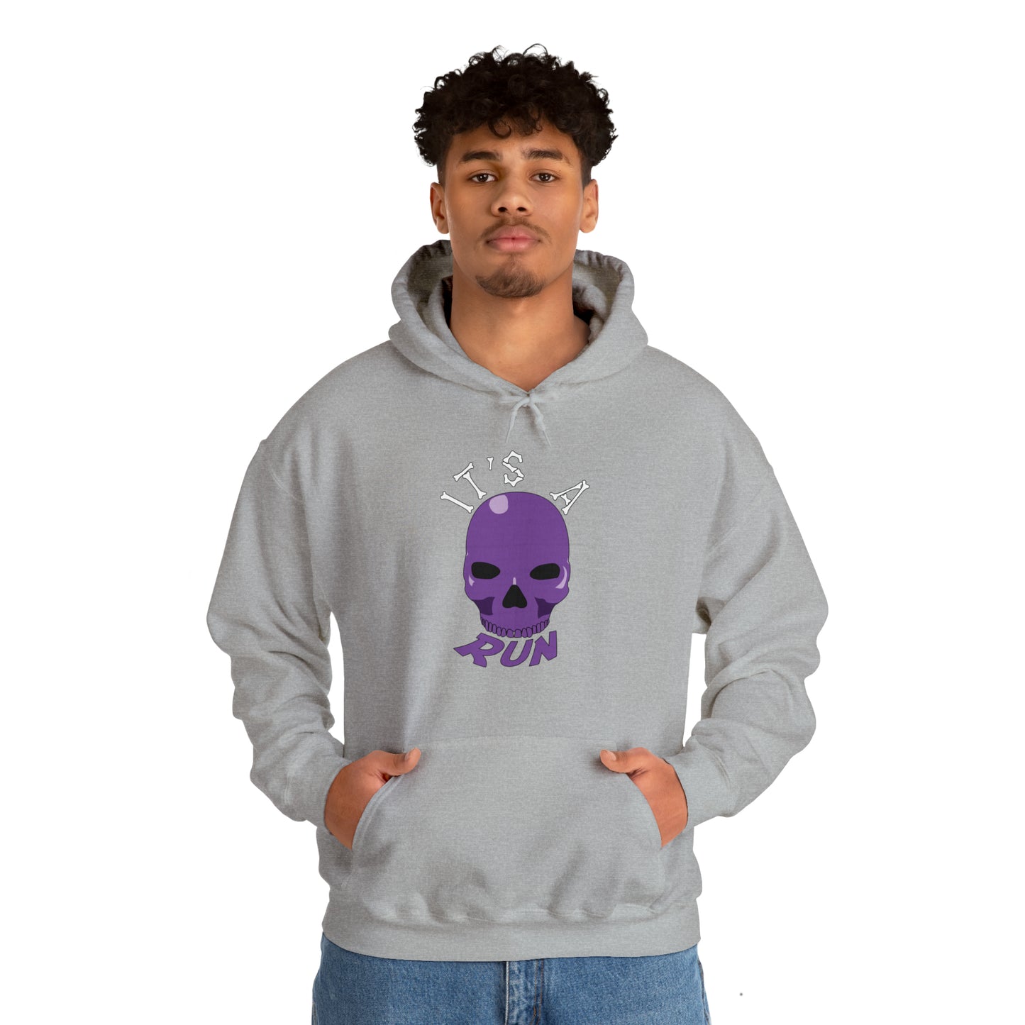 It's a purple skull run Unisex Heavy Blend™ Hooded Sweatshirt