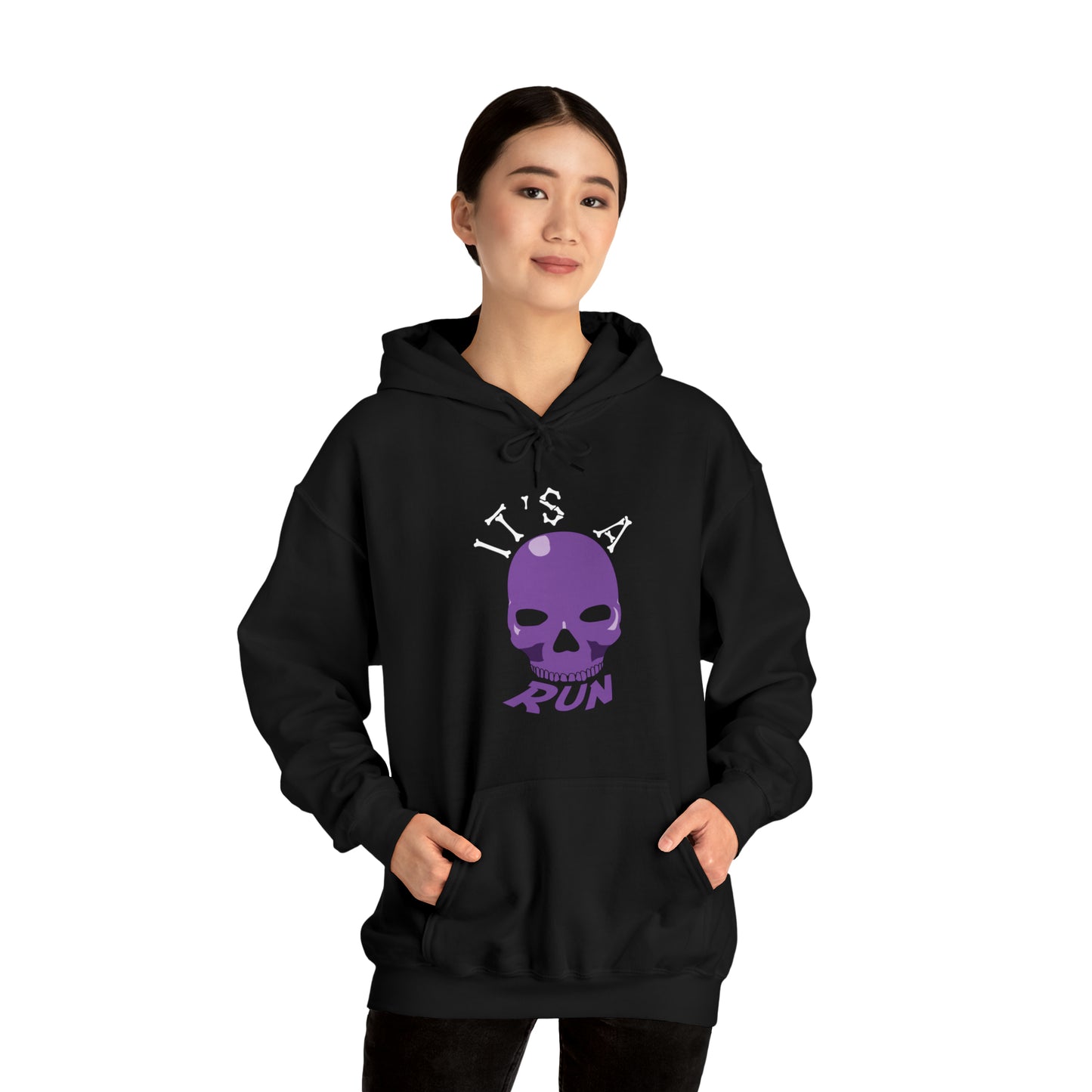 It's a purple skull run Unisex Heavy Blend™ Hooded Sweatshirt