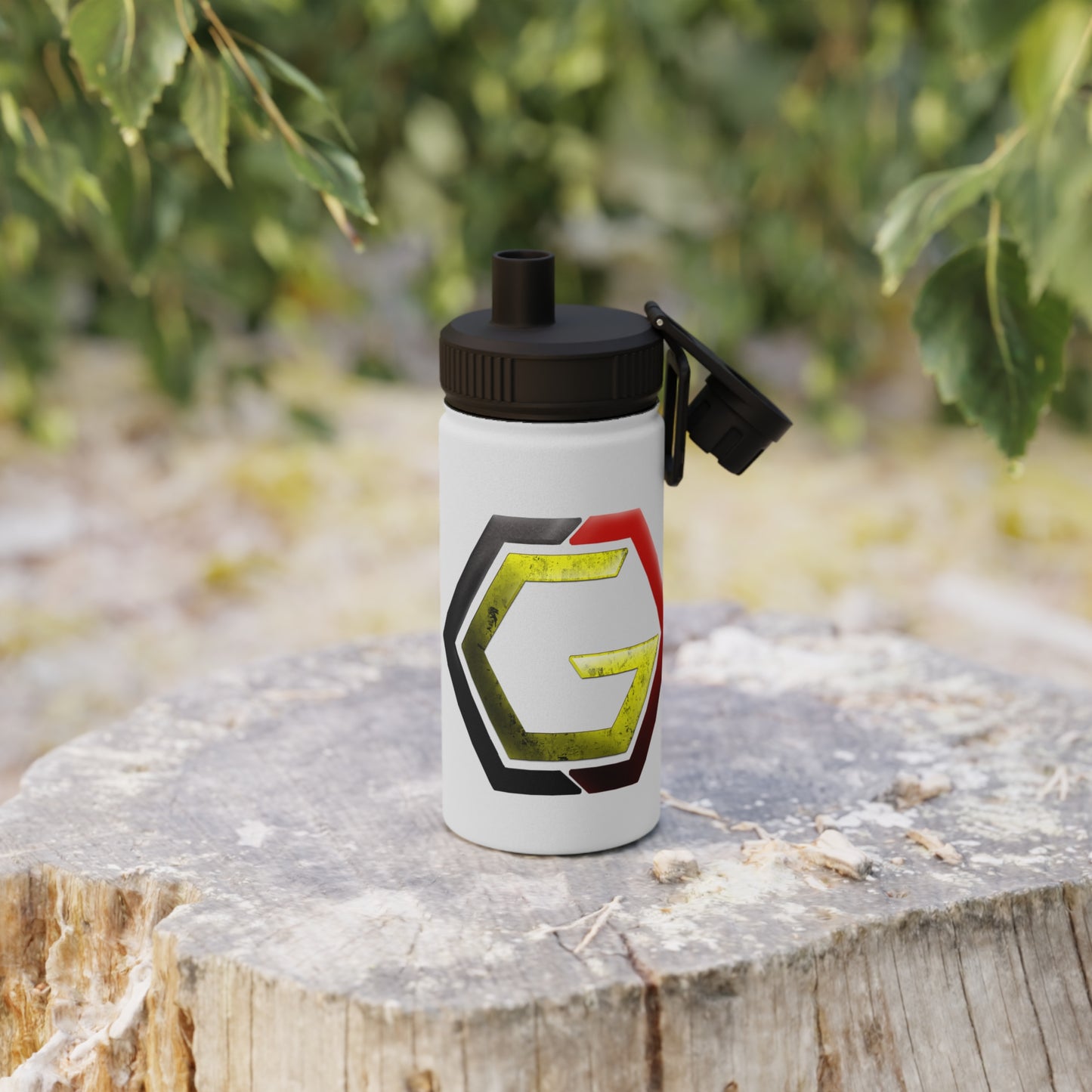 Controlled Chaos Gaming Stainless Steel Water Bottle, Sports Lid