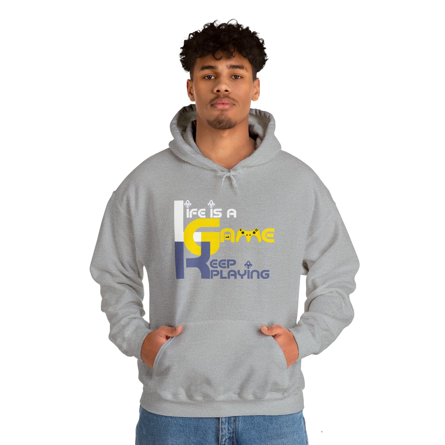 Life is a game Unisex Heavy Blend™ Hooded Sweatshirt