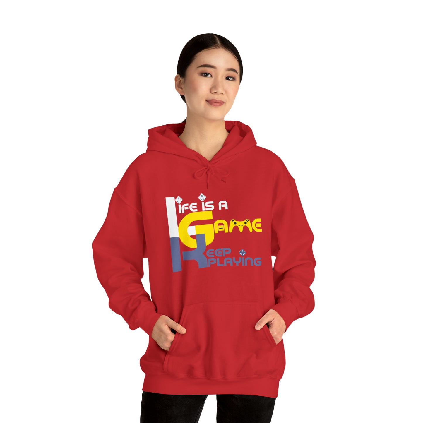 Life is a game Unisex Heavy Blend™ Hooded Sweatshirt