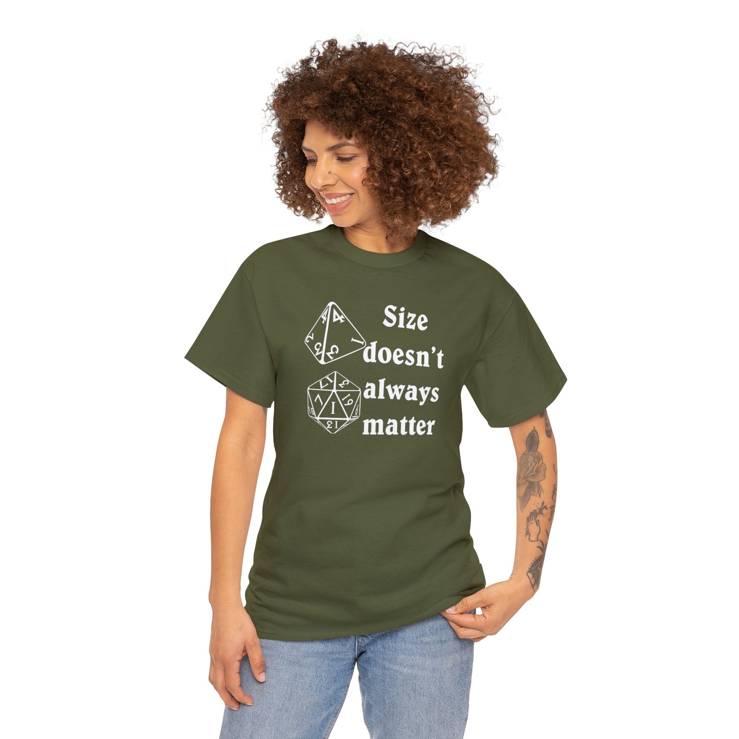 Size doen't always matter Unisex Heavy Cotton Tee