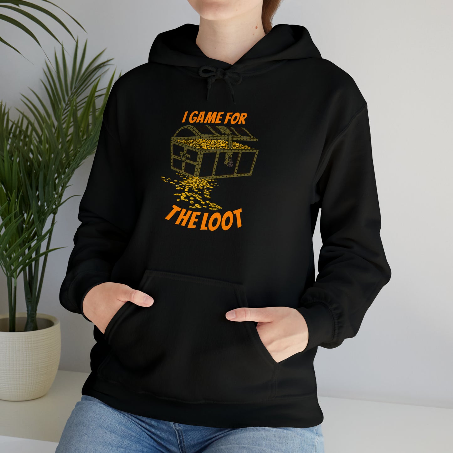 I game for the loot Unisex Heavy Blend™ Hooded Sweatshirt