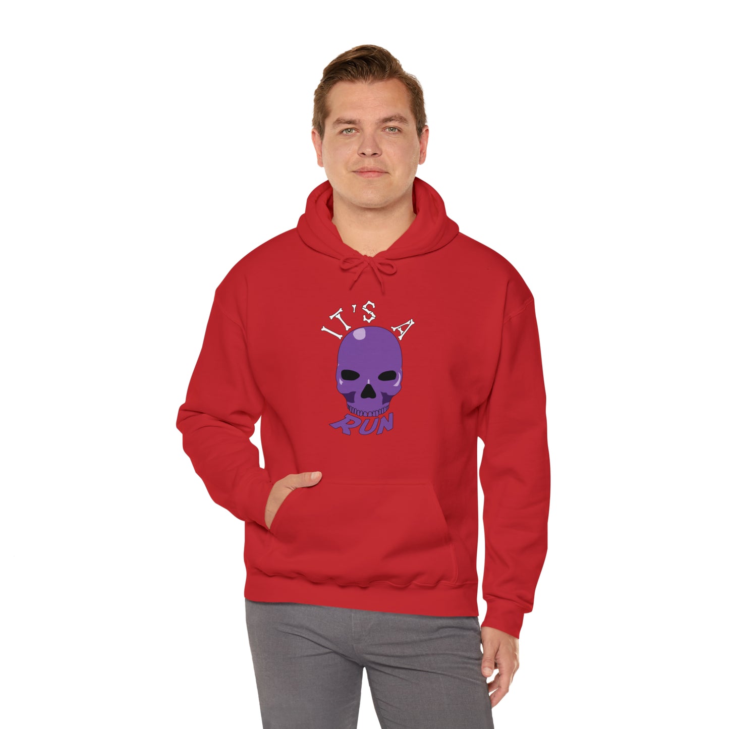 It's a purple skull run Unisex Heavy Blend™ Hooded Sweatshirt