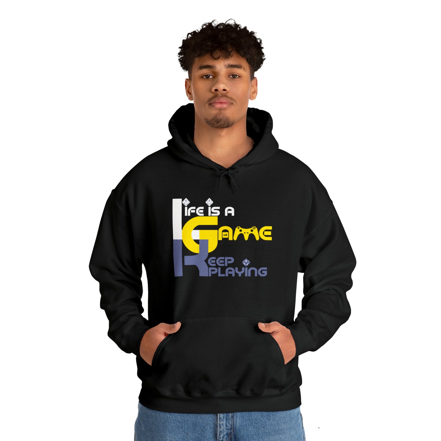 Life is a game Unisex Heavy Blend™ Hooded Sweatshirt