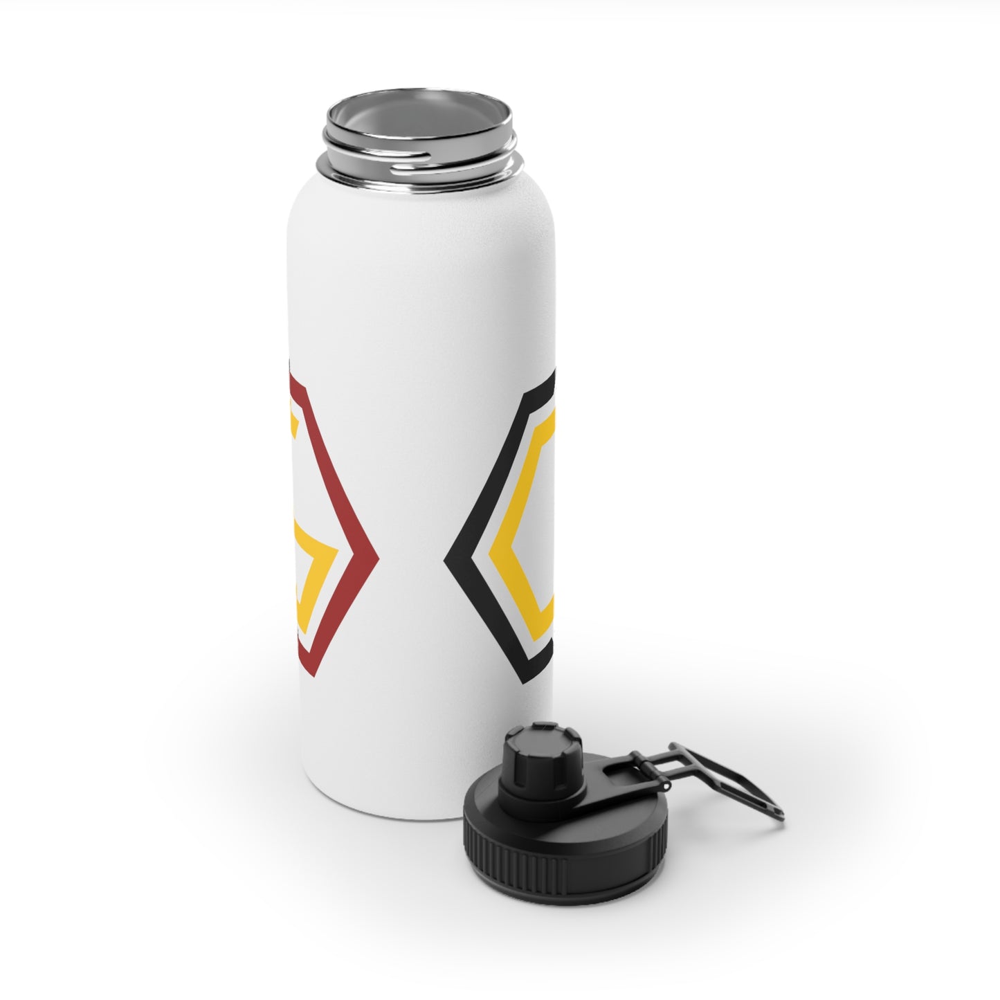 Controlled Chaos Gaming Stainless Steel Water Bottle, Sports Lid