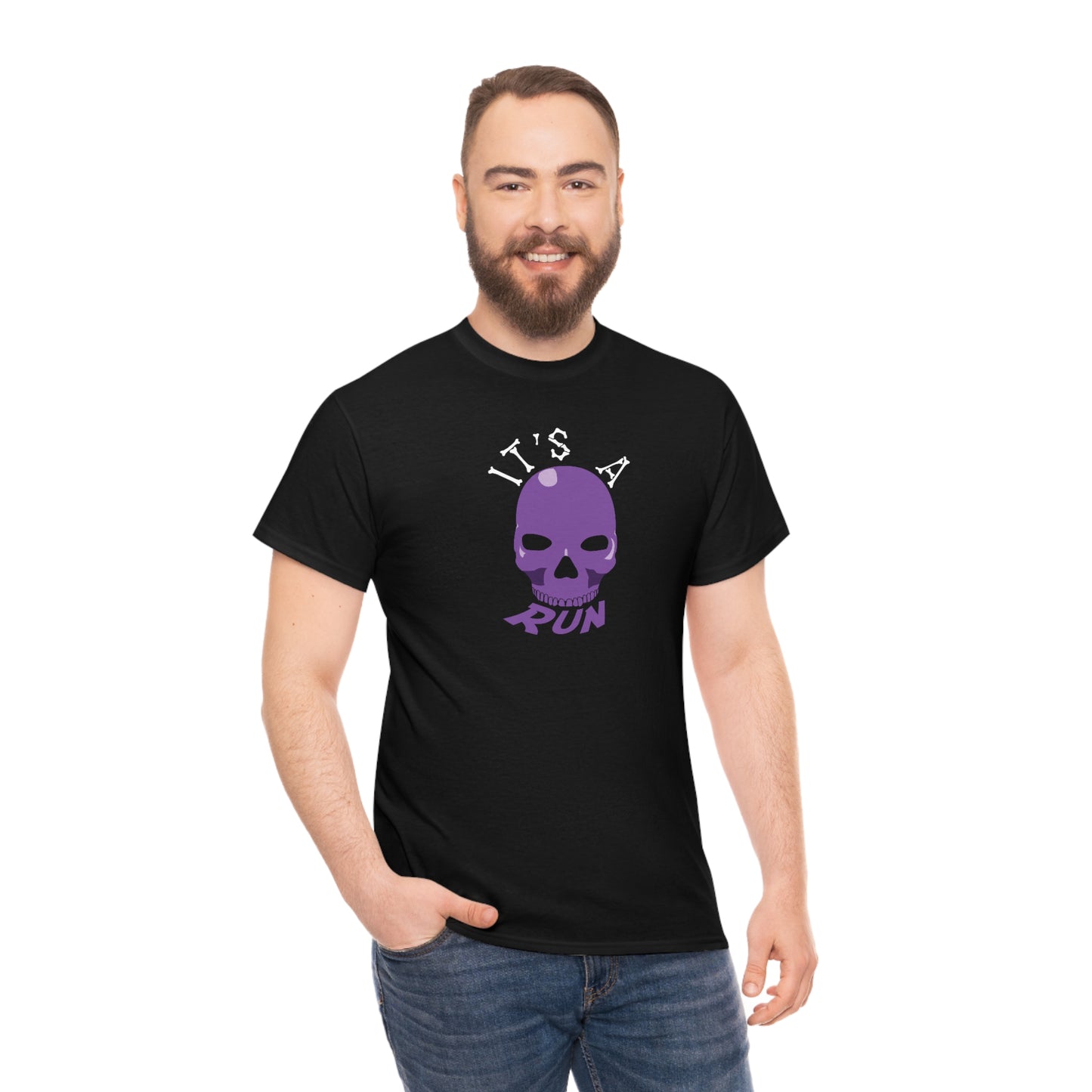 It's a purple skull run Unisex Heavy Cotton Tee