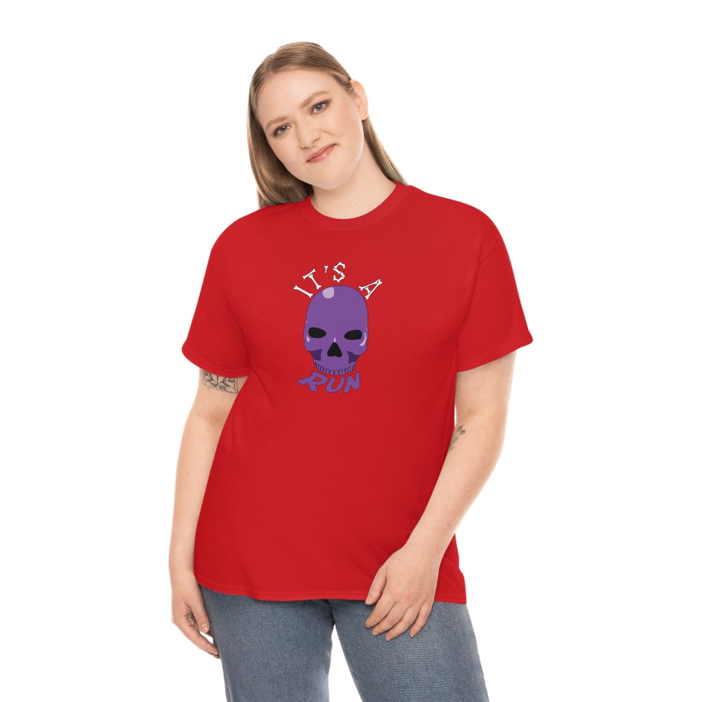 It's a purple skull run Unisex Heavy Cotton Tee