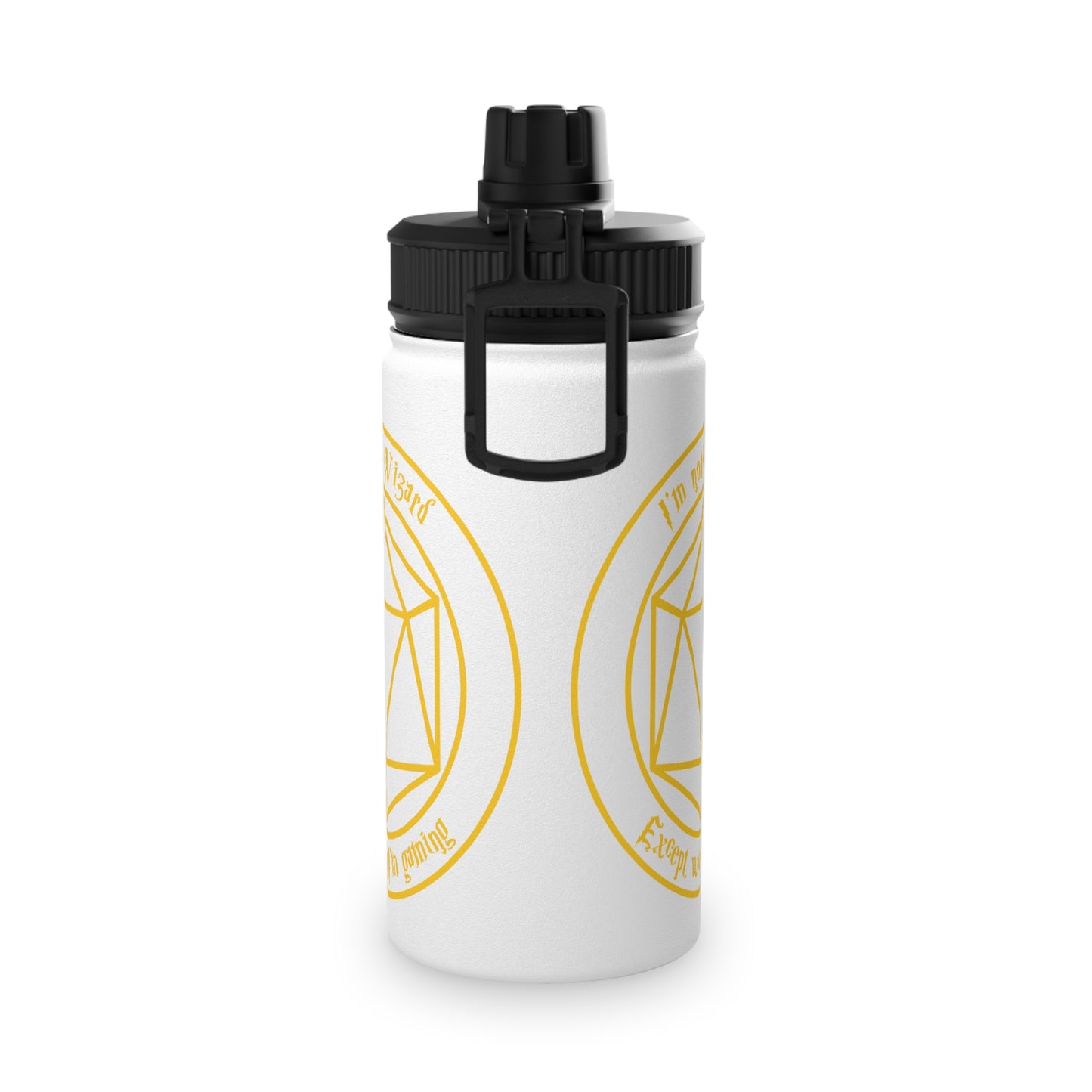 I'm not a Wizard Stainless Steel Water Bottle, Sports Lid