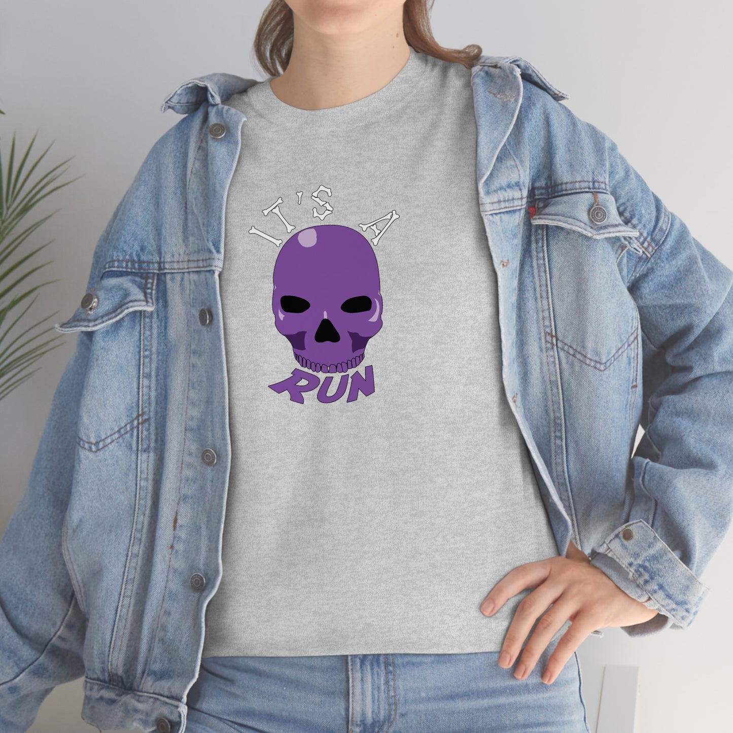 It's a purple skull run Unisex Heavy Cotton Tee