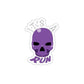 It's a purple skull run Die-Cut Stickers