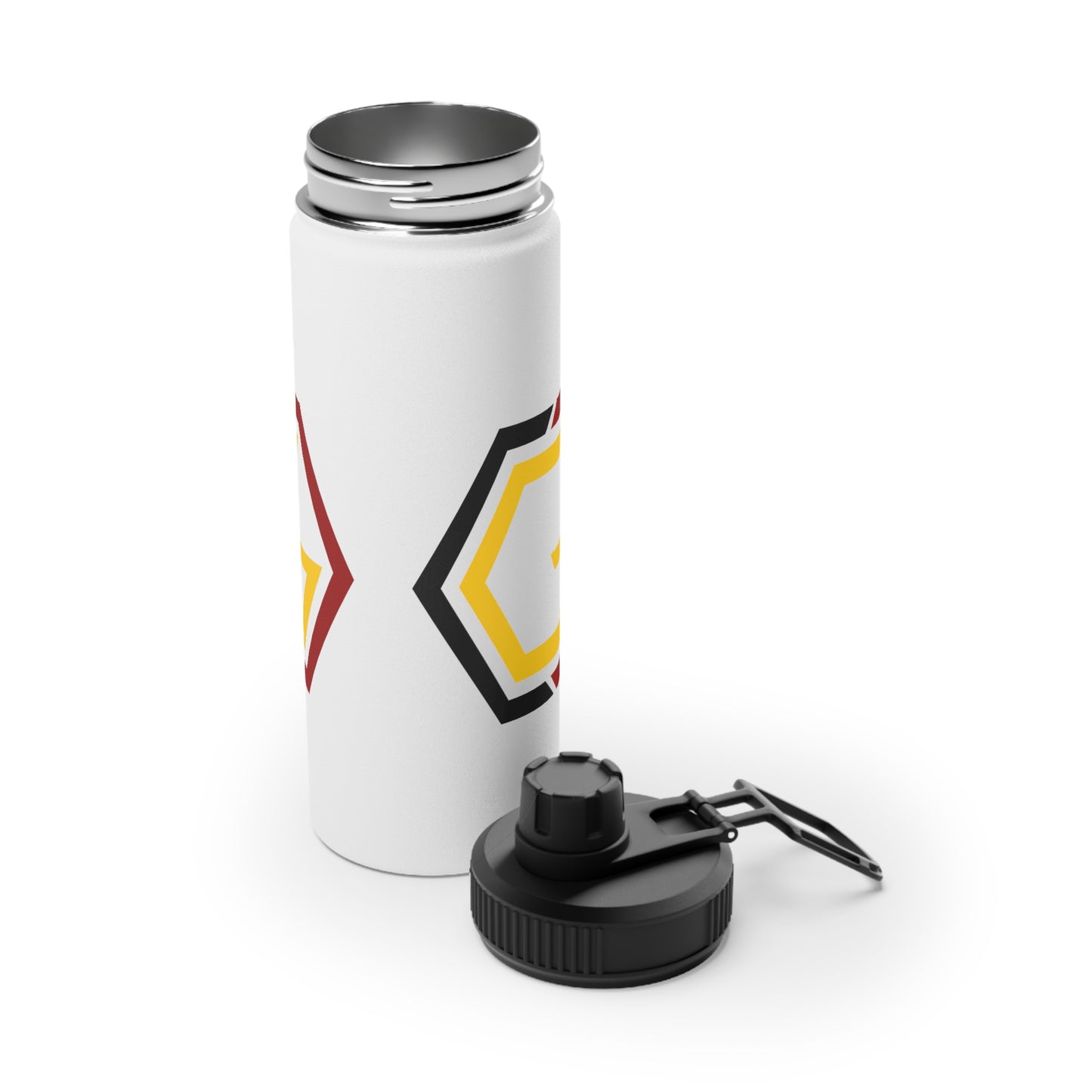 Controlled Chaos Gaming Stainless Steel Water Bottle, Sports Lid