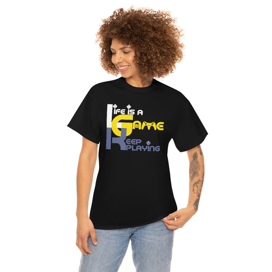 Life is a game Unisex Heavy Cotton Tee