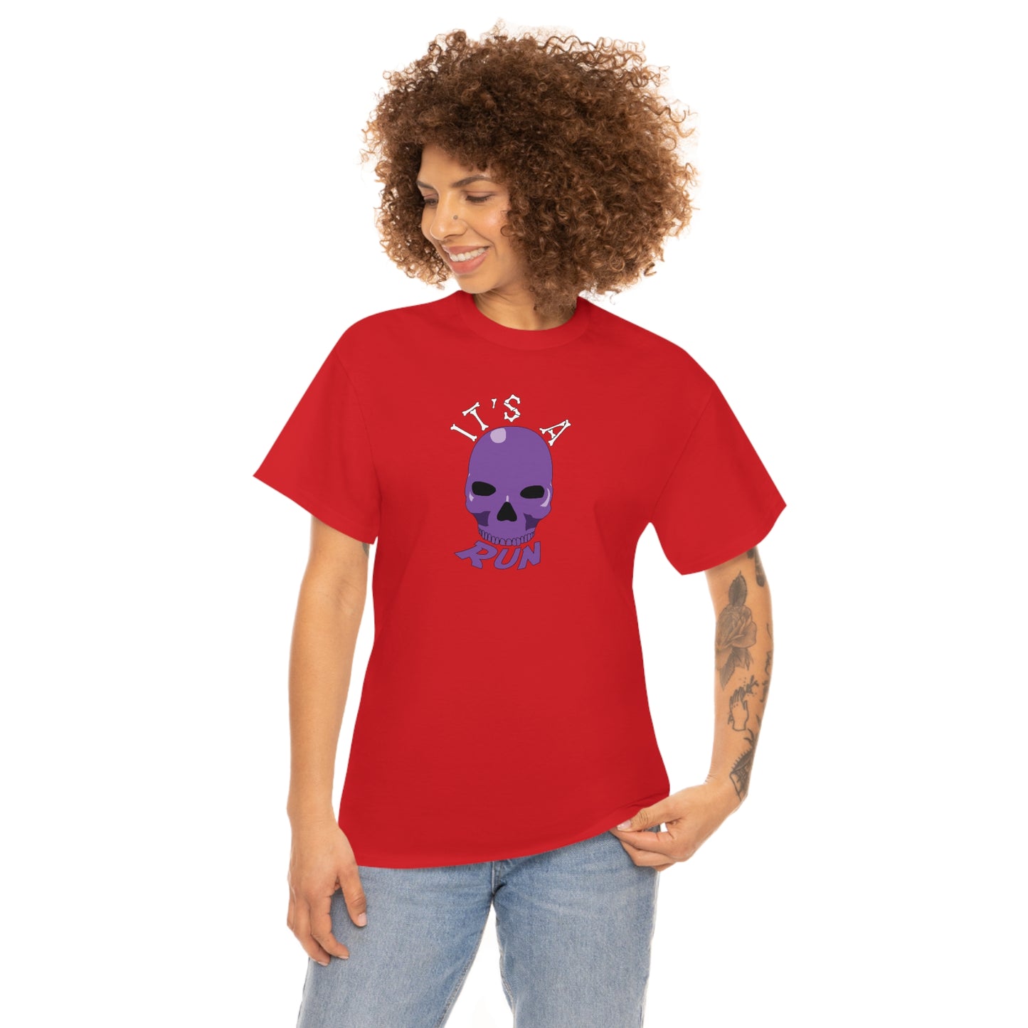 It's a purple skull run Unisex Heavy Cotton Tee