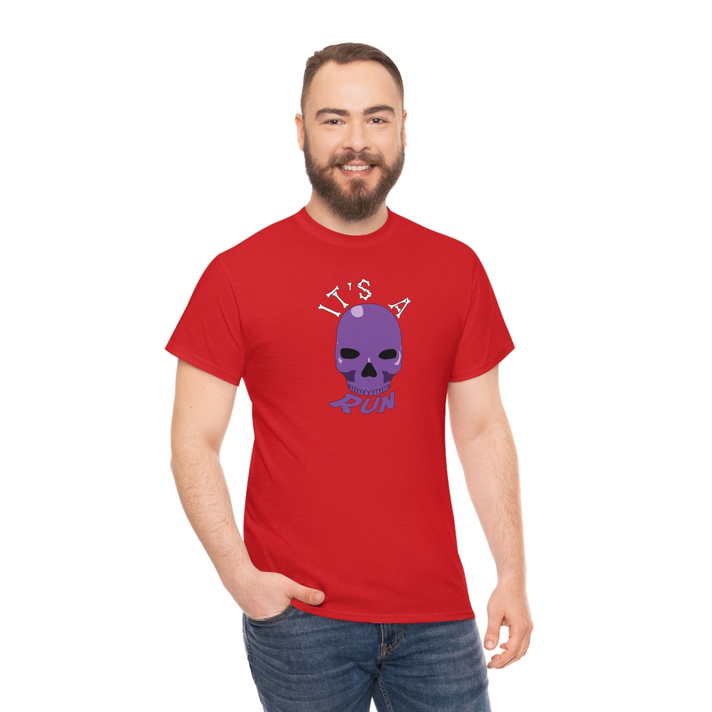 It's a purple skull run Unisex Heavy Cotton Tee