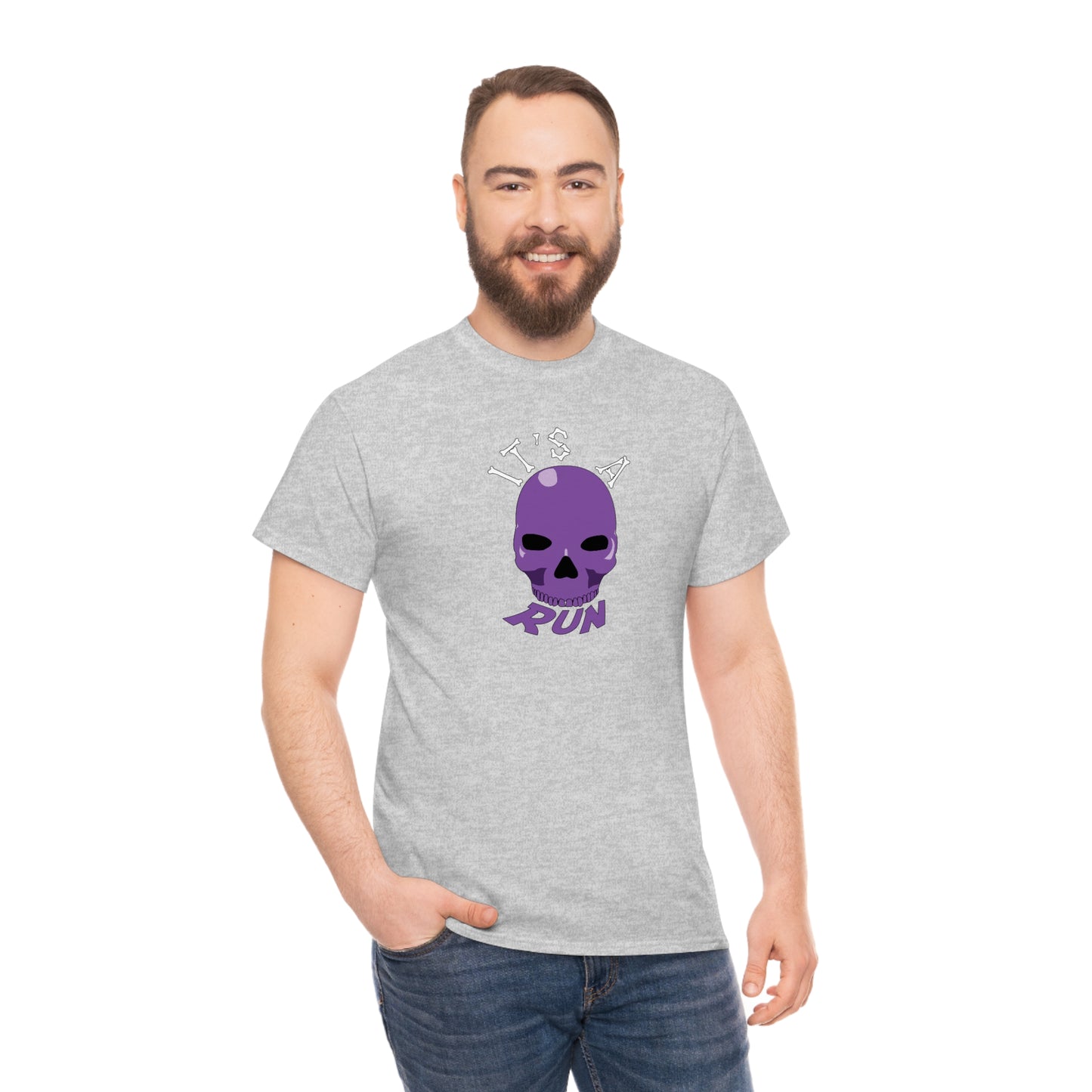 It's a purple skull run Unisex Heavy Cotton Tee