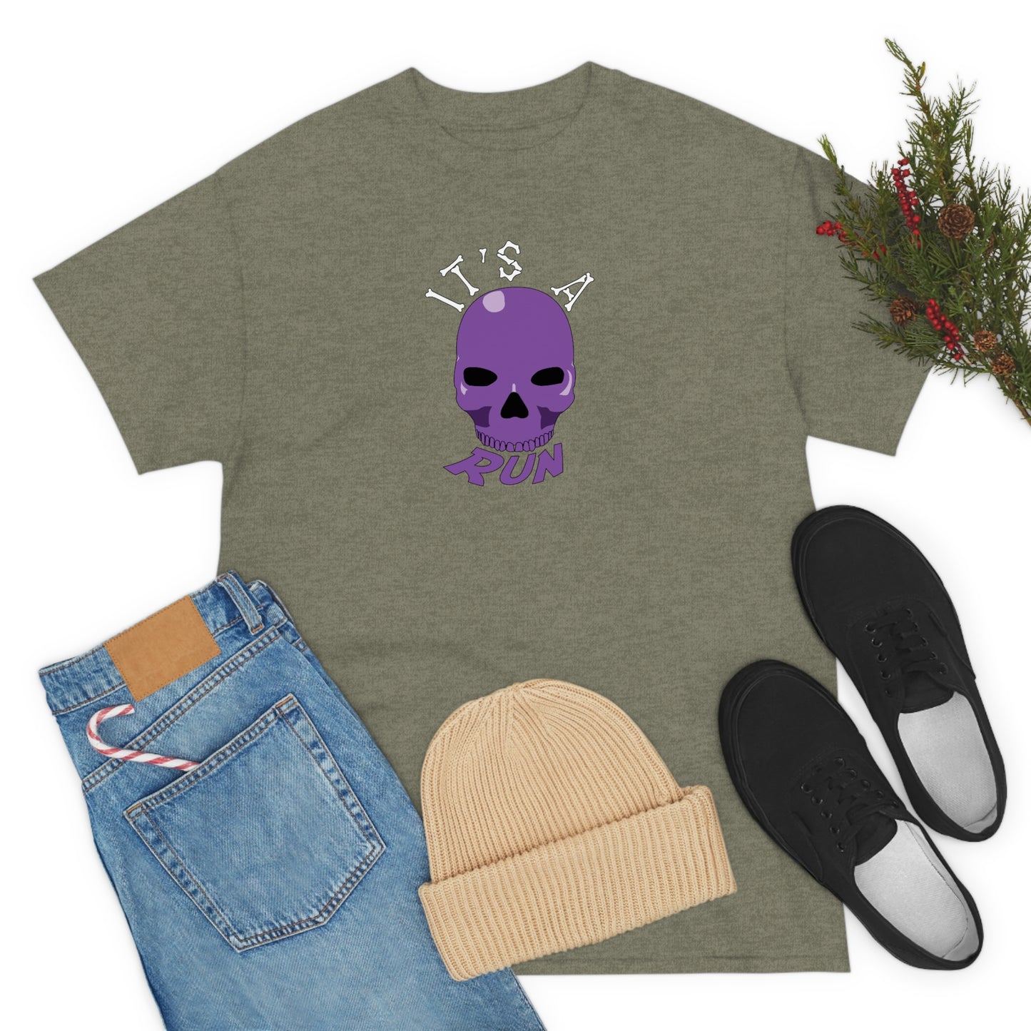 It's a purple skull run Unisex Heavy Cotton Tee