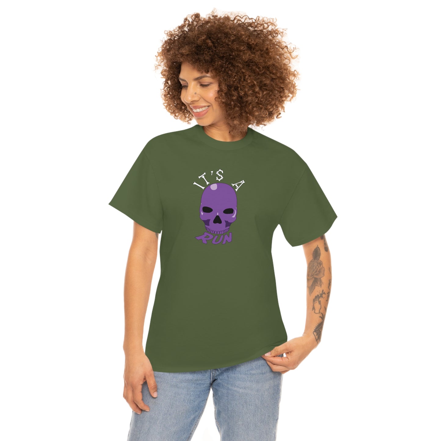 It's a purple skull run Unisex Heavy Cotton Tee