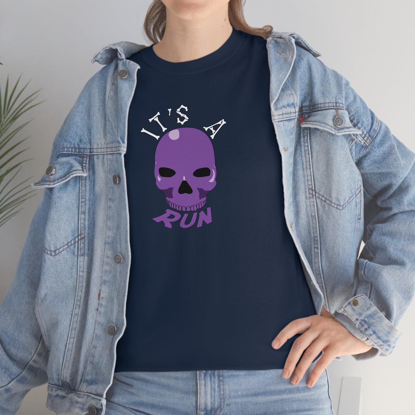 It's a purple skull run Unisex Heavy Cotton Tee