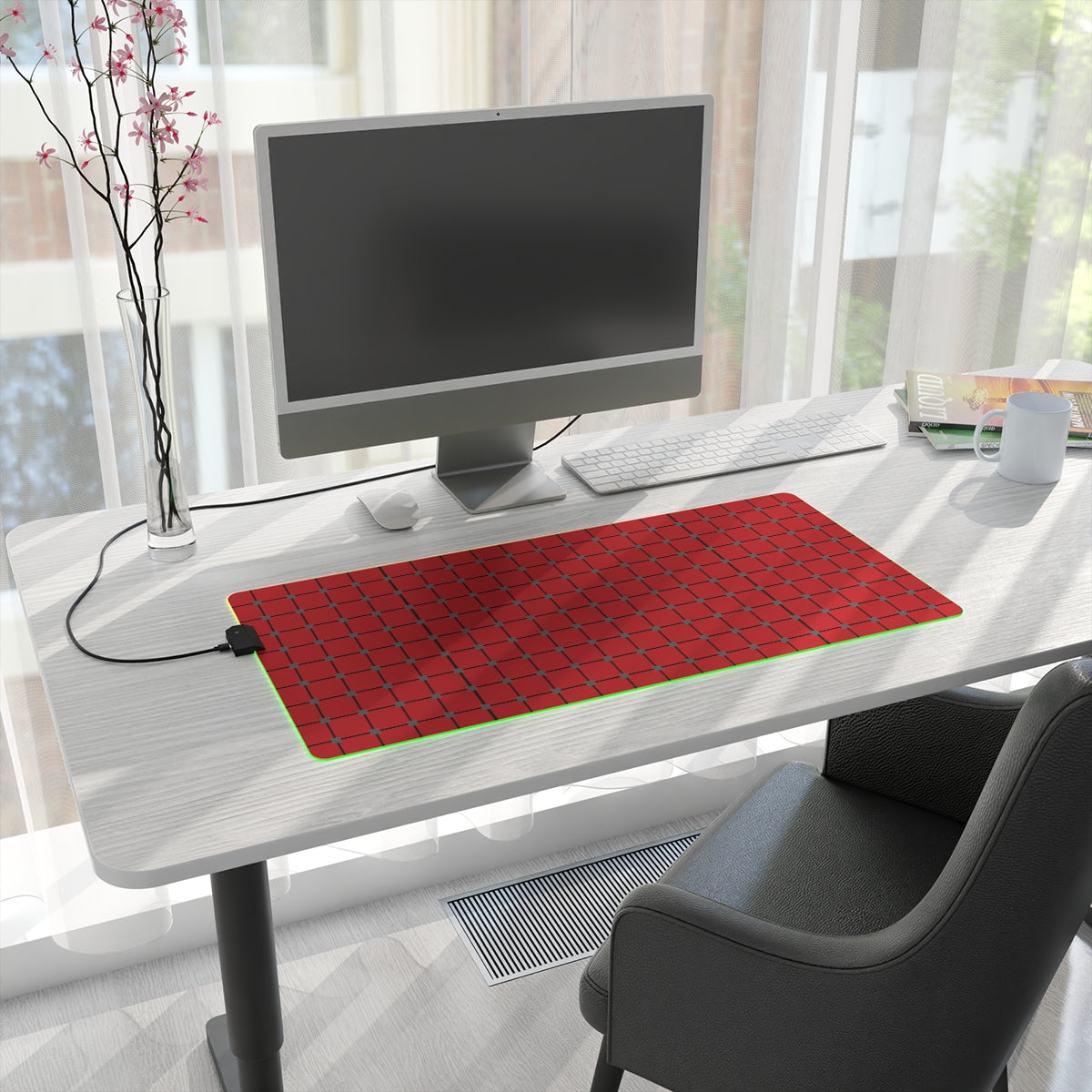 3D mesh wireframe LED Gaming Mouse Pad