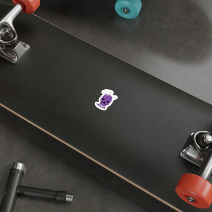 It's a purple skull run Die-Cut Stickers