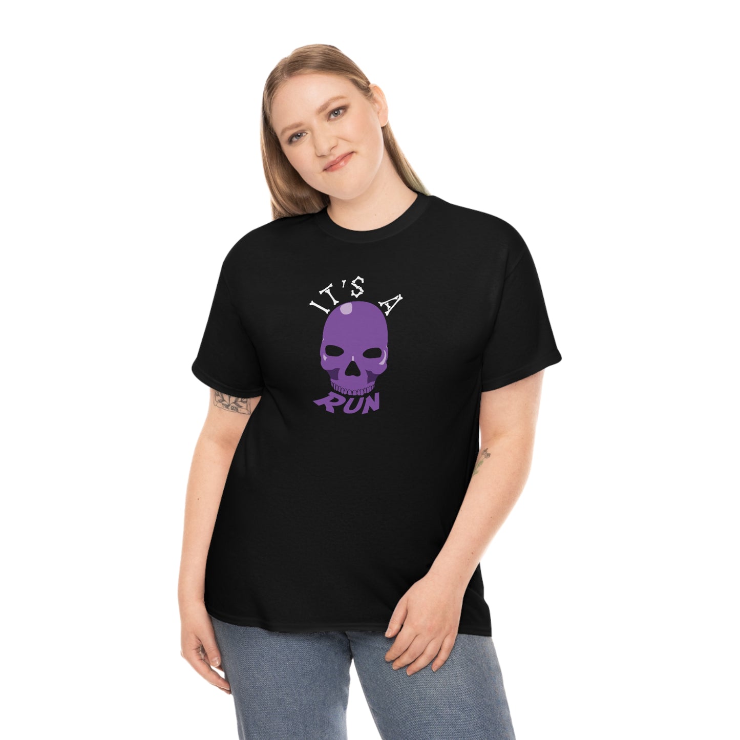 It's a purple skull run Unisex Heavy Cotton Tee