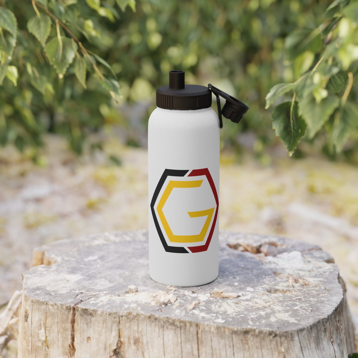 Controlled Chaos Gaming Stainless Steel Water Bottle, Sports Lid