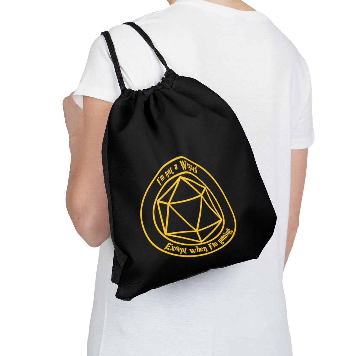 I'm not a Wizard Outdoor Drawstring Bag