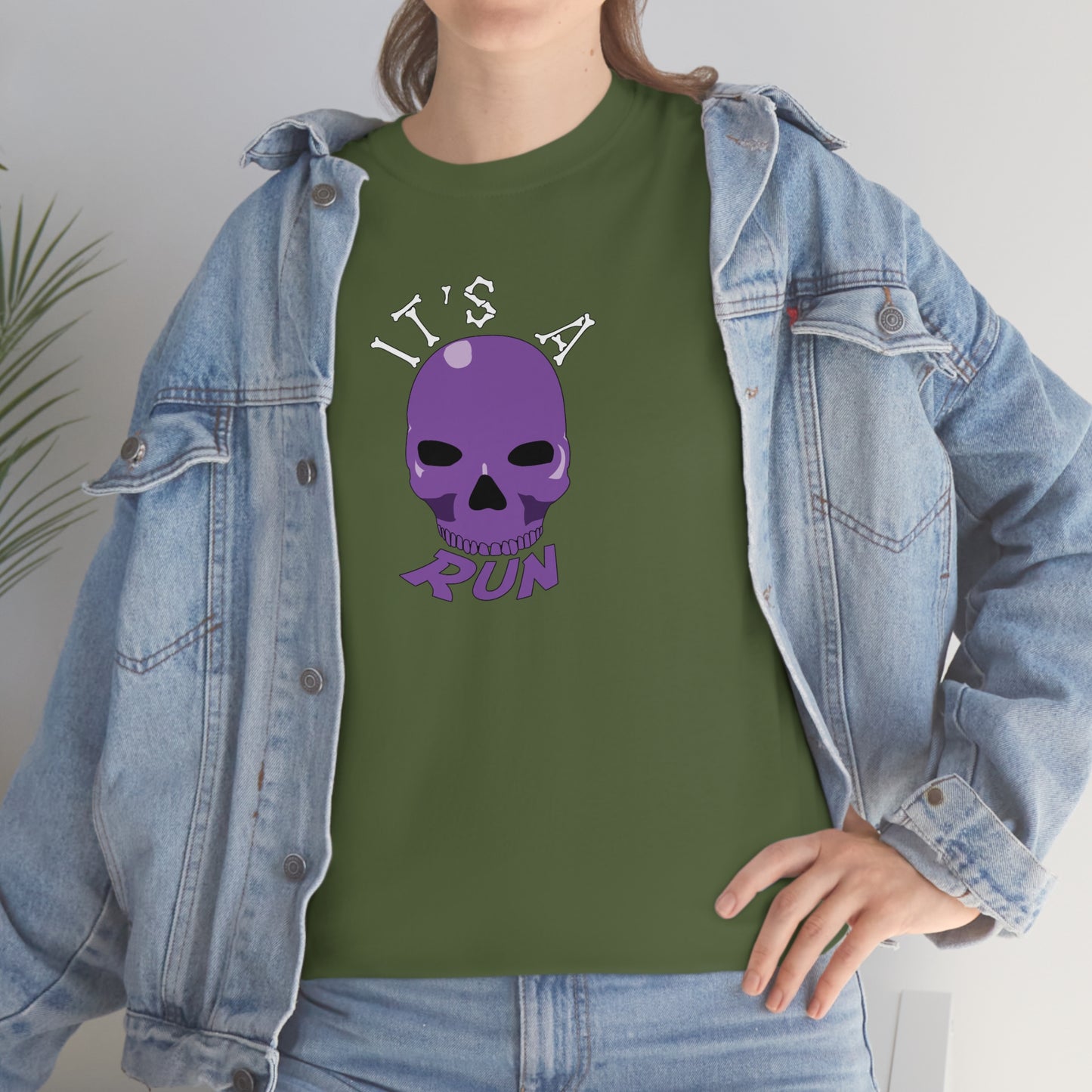 It's a purple skull run Unisex Heavy Cotton Tee