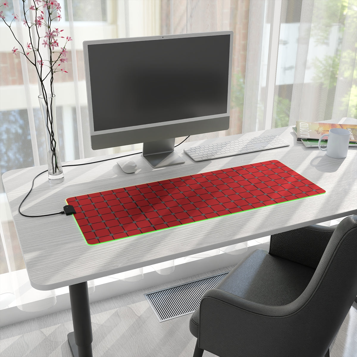 3D mesh wireframe LED Gaming Mouse Pad