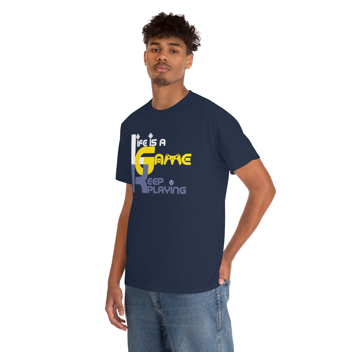 Life is a game Unisex Heavy Cotton Tee