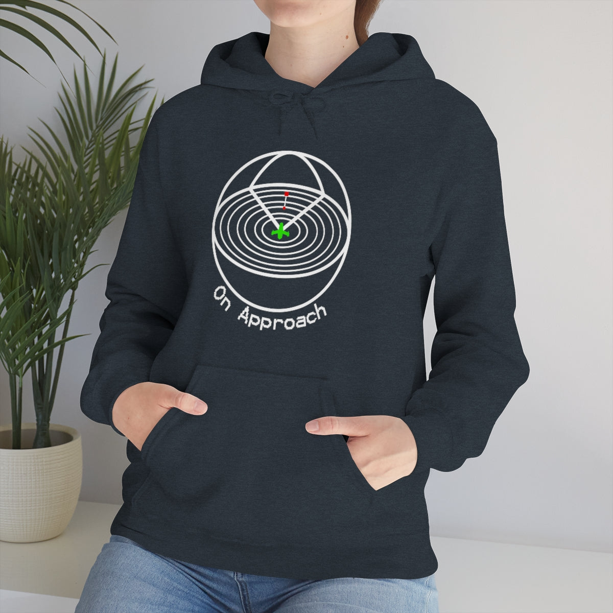 Space ship radar Unisex Heavy Blend™ Hooded Sweatshirt