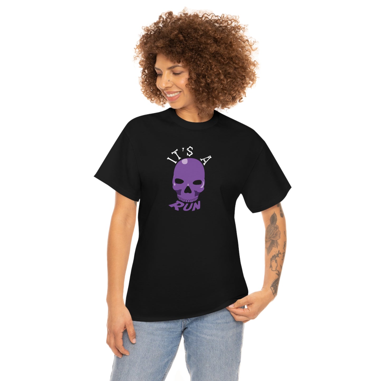 It's a purple skull run Unisex Heavy Cotton Tee