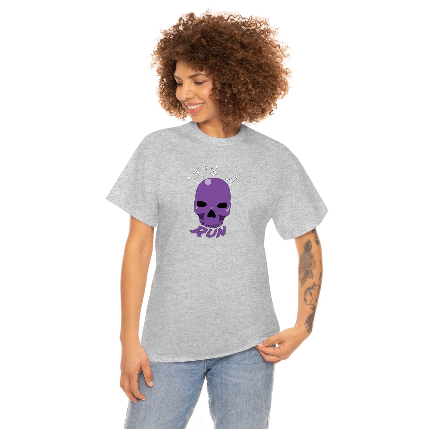 It's a purple skull run Unisex Heavy Cotton Tee