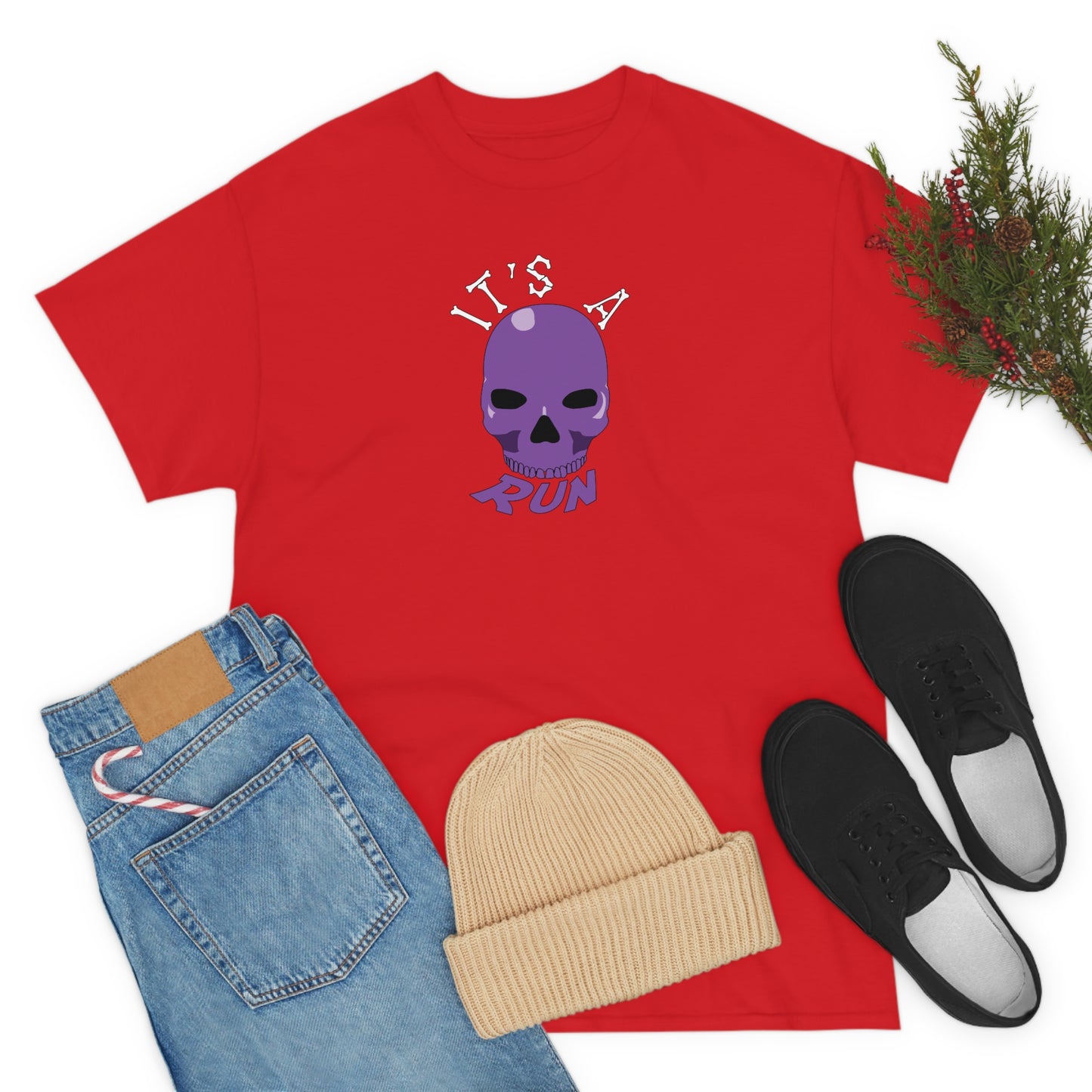 It's a purple skull run Unisex Heavy Cotton Tee