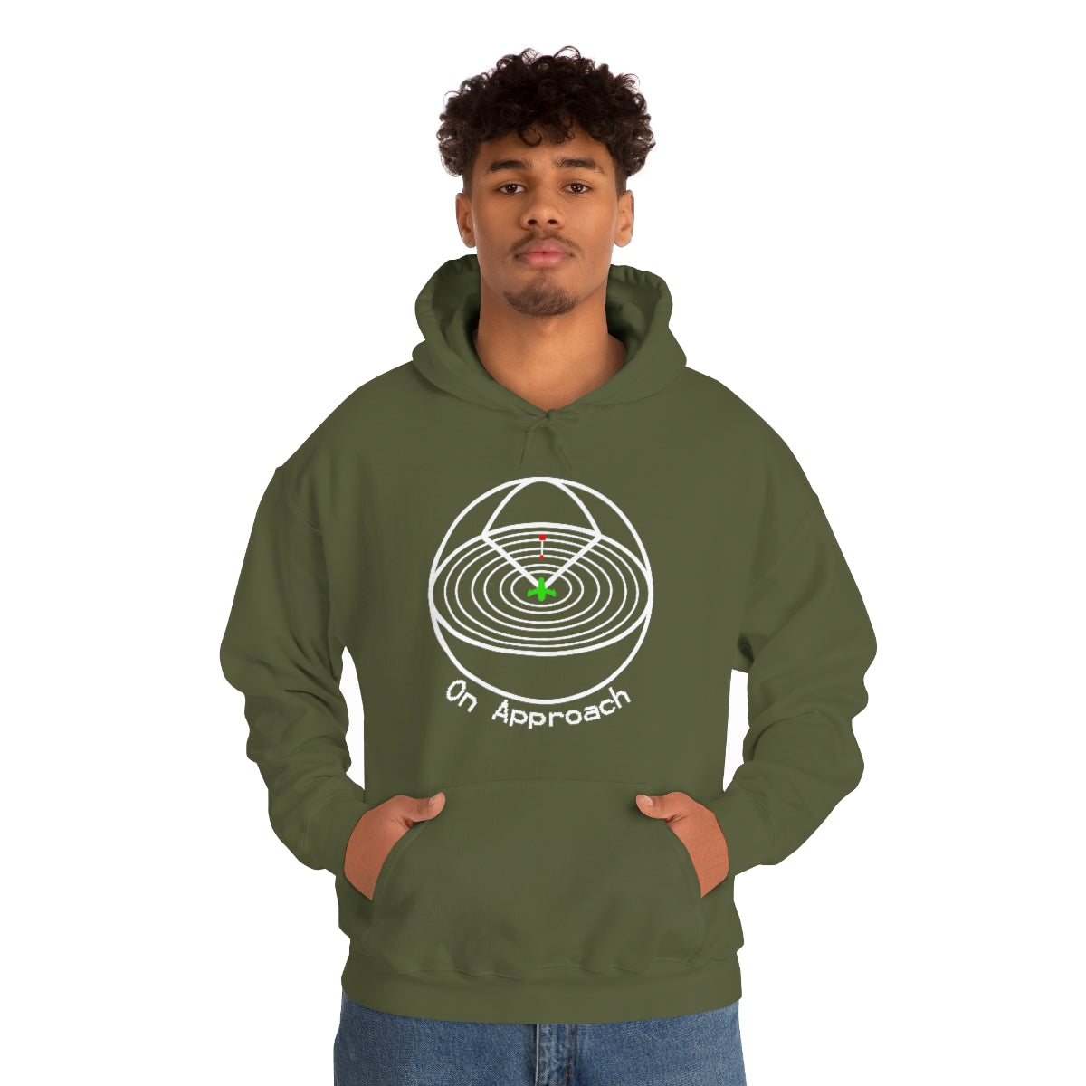 Space ship radar Unisex Heavy Blend™ Hooded Sweatshirt