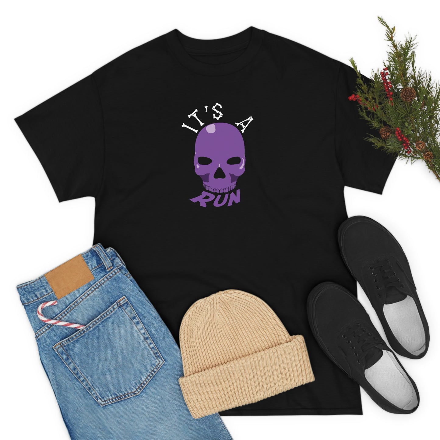 It's a purple skull run Unisex Heavy Cotton Tee